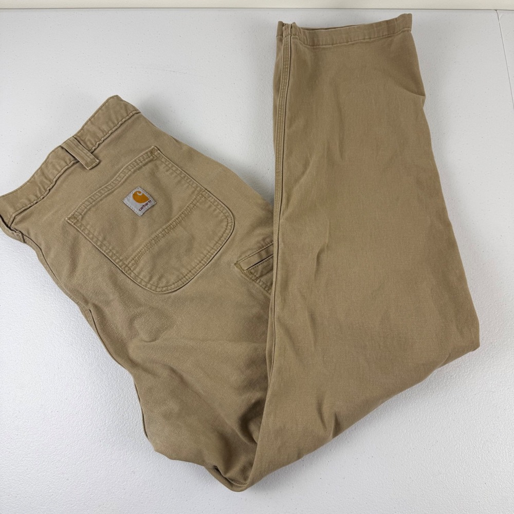 Carhartt Mens Relaxed Fit Canvas Work‎ Pants Tan Brown 40x32 102291-253 Utility